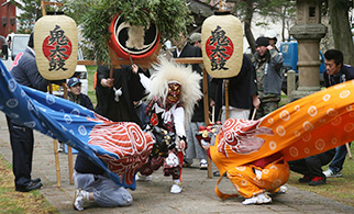 佐渡の文化芸能：鬼太鼓と獅子